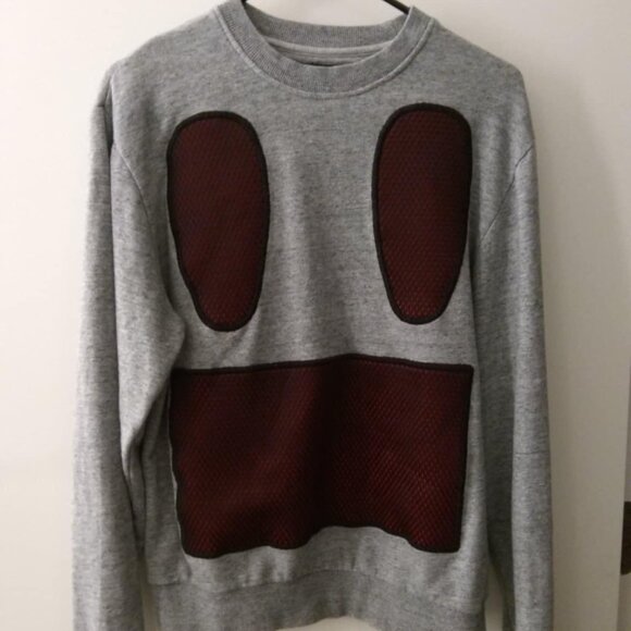 Mostly Heard Rarely Seen Grey Longsleeved Sweater - Picture 1 of 3